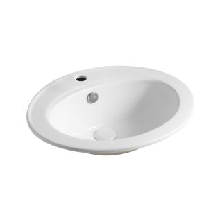 Раковина встраиваемая сверху Azario 56.5х47.5х18, фаянс (AZT808)